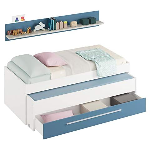 Cama Nido Juvenil con Cajón y Estante Habitdesign Cover