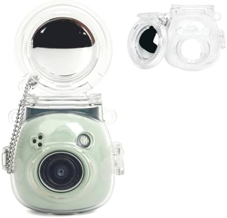 HIYQIN Durchsichtig Hülle Kompatibel mit Fujifilm Instax Pal, für Instax Pal Schutzhülle mit Selfie-Spiegel, für Instax Pal Hardcase