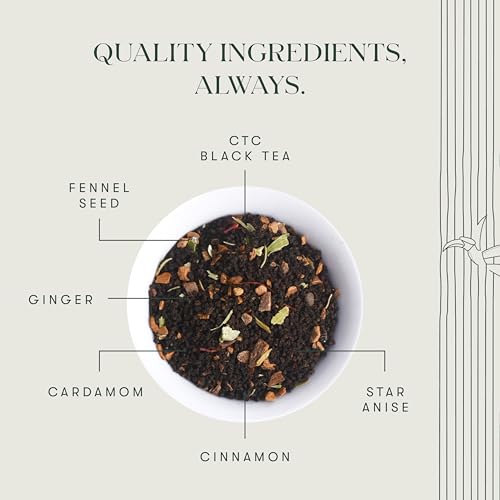 Image of Luxmi Estates Kolkata Masala Chai | 100 gm | Signature India Collection | Assam CTC Tea | Black tea collection | Organic & Strong | Antioxidants | Assam Valley | Fennel, Ginger, Cardamom, Cinnamon, Star Anise