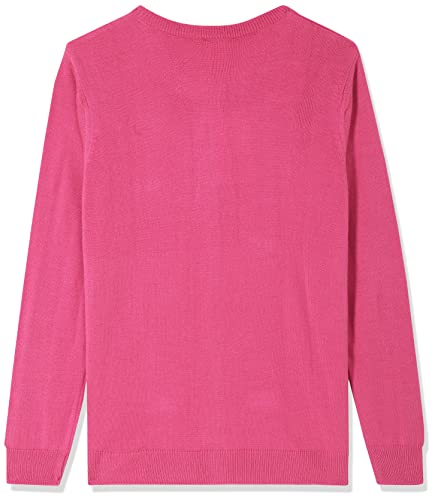 Amazon Brand - Jam & Honey Girl's Acrylic Round Neck Casual Sweater (AW21JH-GSWT-913_Bright Pink_11-12 Years) - Image 2 thumbnail