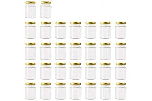 Encheng Glass Jars With Lids 4 oz for Storage 30 Pack