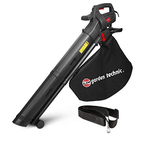 Aspirateur Souffleur Broyeur de Feuilles 3000W - 270 km/h - 10:1 - Sac 35L - Elem Garden