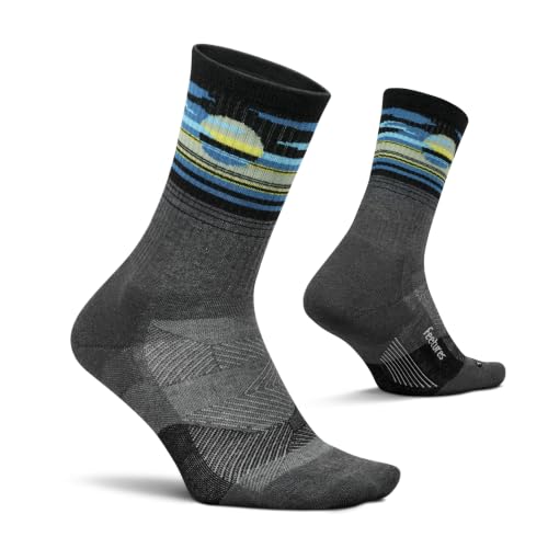 Image of Feetures Trail Max Cushion Mini Crew Sock - Hiking Socks for Men & Women