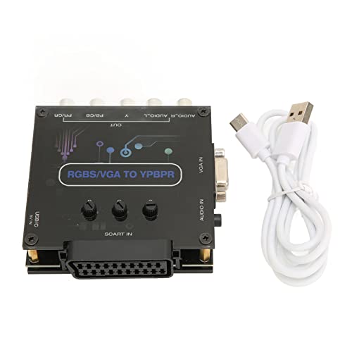 Image of RGBS VGA SCART to YPBPR Converter for SFC, for for N64, for 1, for 2, for for, for MD, for Saturn