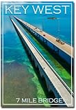 Key West, Florida 7 Mile Bridge Fridge Magnet Size 2.5" x 3.5" (p3604)