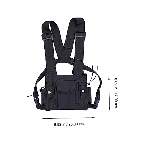BETOOKY 1 Peça Walkie Talkie Bolsa De Peito Wi-Fi Rádio Intercomunicador Bolsa De Peito Colete Bolsa