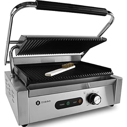 ZORRO Kontaktgrill ZGR 1 - Gastro - 2200 W - Sandwichgrill Paninigrill - Elektrogrill - Steakgrill