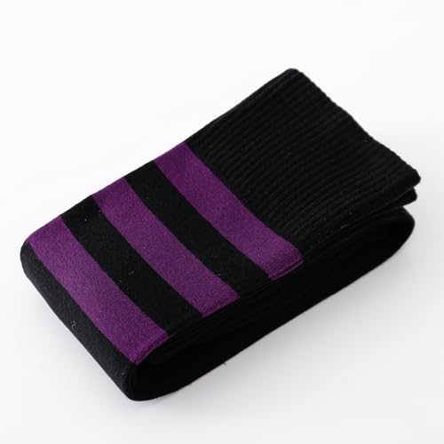 Image of Kayhoma Extra Long Cotton Stripe Thigh High Socks Over the Knee High Plus Size Stockings