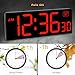 Soobest Digital Wall Clock with Seconds for Gym, Remote Countdown Timer Large LED Display 5 Dimmer (10.2
