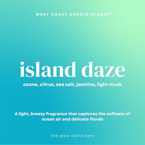Image of Salt Air & Citrus Wax Melts | Pet Safe | Non Toxic Soy Wax | Fresh Ocean Air Scent | Odor Eliminating | Clean Burning | Island Daze
