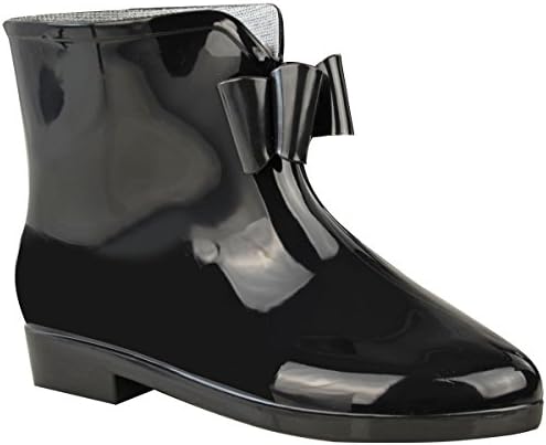 rain boots with bow