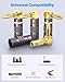 ZeniKon Right Angle Banana Plugs for Speaker Wire 2 Pairs/4 PCS, Speaker Banana Plugs 24K Gold Plated Connector for A/V Receiver, Amplifier, Surround Sound System, Banana Wall Plate, Home Theater