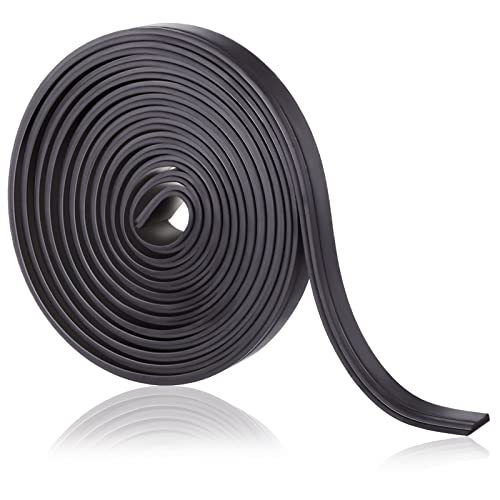 75 Inches Flexible Magnetic Strip Insert Shower Door Magnetic Strip Replacement Magnet Shower Door Replacement Parts Long Shower Door Strip For Framed Semi Framed Swinging Glass Shower Doors, Black #TOP6