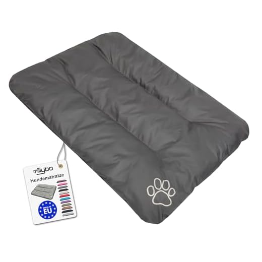 millybo ECO Hundematratze Hundebett Schlafplatz Hundematte Kissen (R1(90 x 60 cm), Grau)
