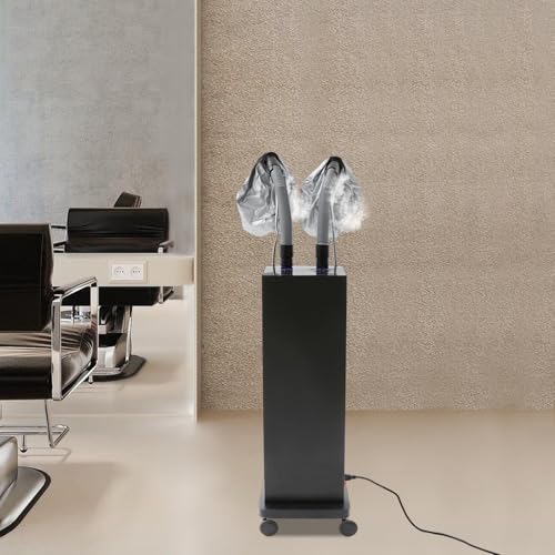 Image of Professional Nano Hair Steamer, 650W Multi-Function Micro-Mist Hair Steamer with Universal Wheel 2 Vaporizing Caps for Deep Care Hair Repair Salon Spa