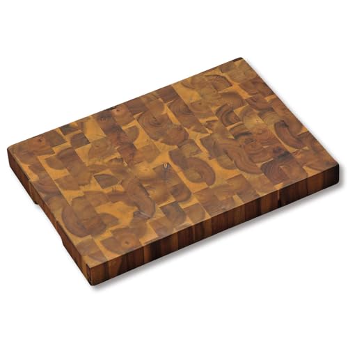KESPER | Profi-Schneidbrett, Material: Akazienholz (Stirnholz), Maße: 42 x 30 x 4 cm, Farbe: Braun, Natur | 28151