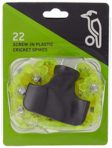KOOKABURRA BSCS carta Football Soft Cricket Spikes (Set 22) Yellow 22 Pack