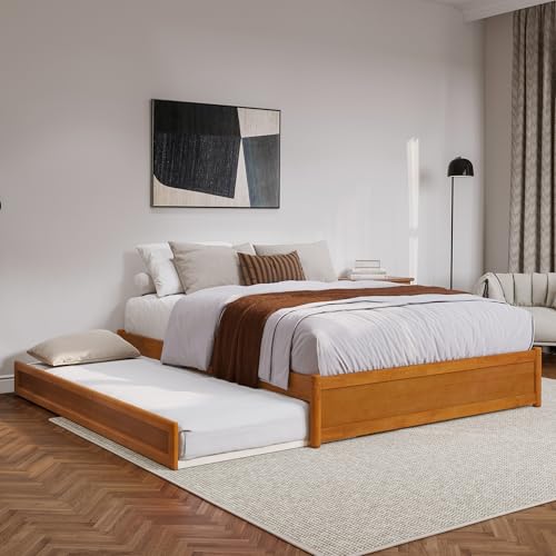 AFI, Barcelona Queen Panel Platform Bed with Twin XL...