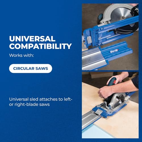 Image of Kreg KMA2700 Accu-Cut - Universal Track Saw Guide System - Cuts up to 50 inch Long - No Clamps Needed - Make Straight, Cross, Rip & Angled Cuts Easily - Circular Saw Guide - Woodworking Tool
