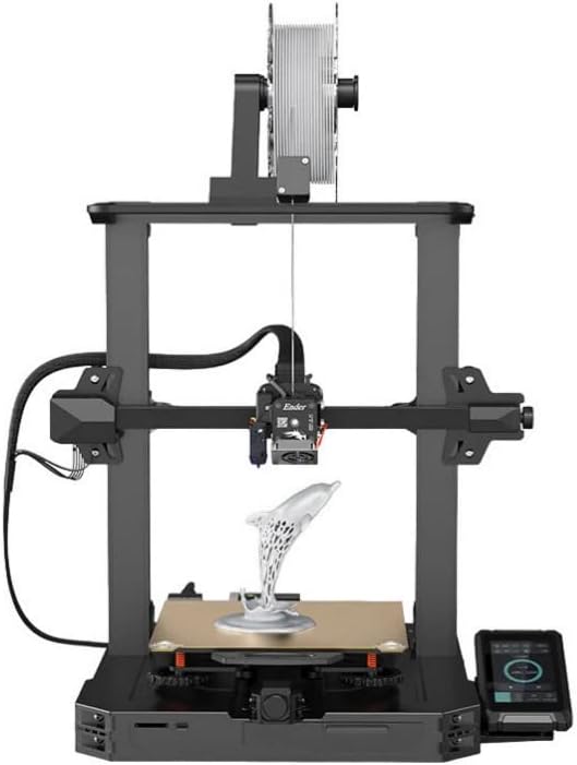 Official Creality Ender-3 S1 Pro 3D Printer Ender-3 S1 Upgrade with 300°C High-Temperature Nozzles PEI Spring Steel Plate LED Light Sprite Direct Dual-Gear Extruder CR Touch Automatic Bed Leveling