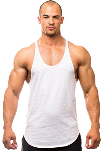 Iwearit Stringer Tank-Top (Wht-L) Made in USA