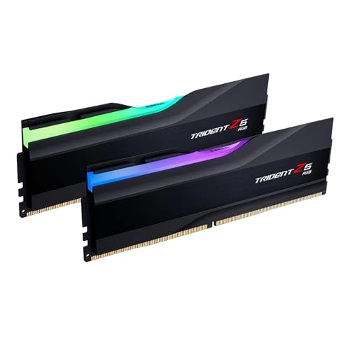Image of G.Skill Trident Z5 RGB (Intel XMP) 32GB (2 x 16GB) SDRAM DDR5-6000 CL30-40-40-96 1.35V Dual Channel Desktop Memory /RAM F5-6000J3040F16GX2-TZ5RK (Black)