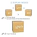 MICARSKY Wooden Digital Alarm Clock Cube Little Clock, LED Table Clock USB Powered for Heavy Sleepers, Kids, Bedrooms with Adjustable Brightness Voice Control, Bamboo Color…