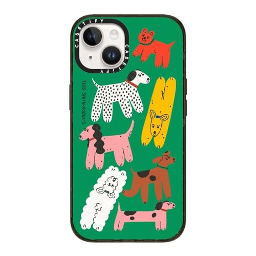 CASETiFY CpNg iPhone 14 P[X [MILKi (4x MIL-STD-810G)/2.5m̗NA/MagSafe ɑΉ] - Dog Park iPhone Case by Tess Smith-Robert