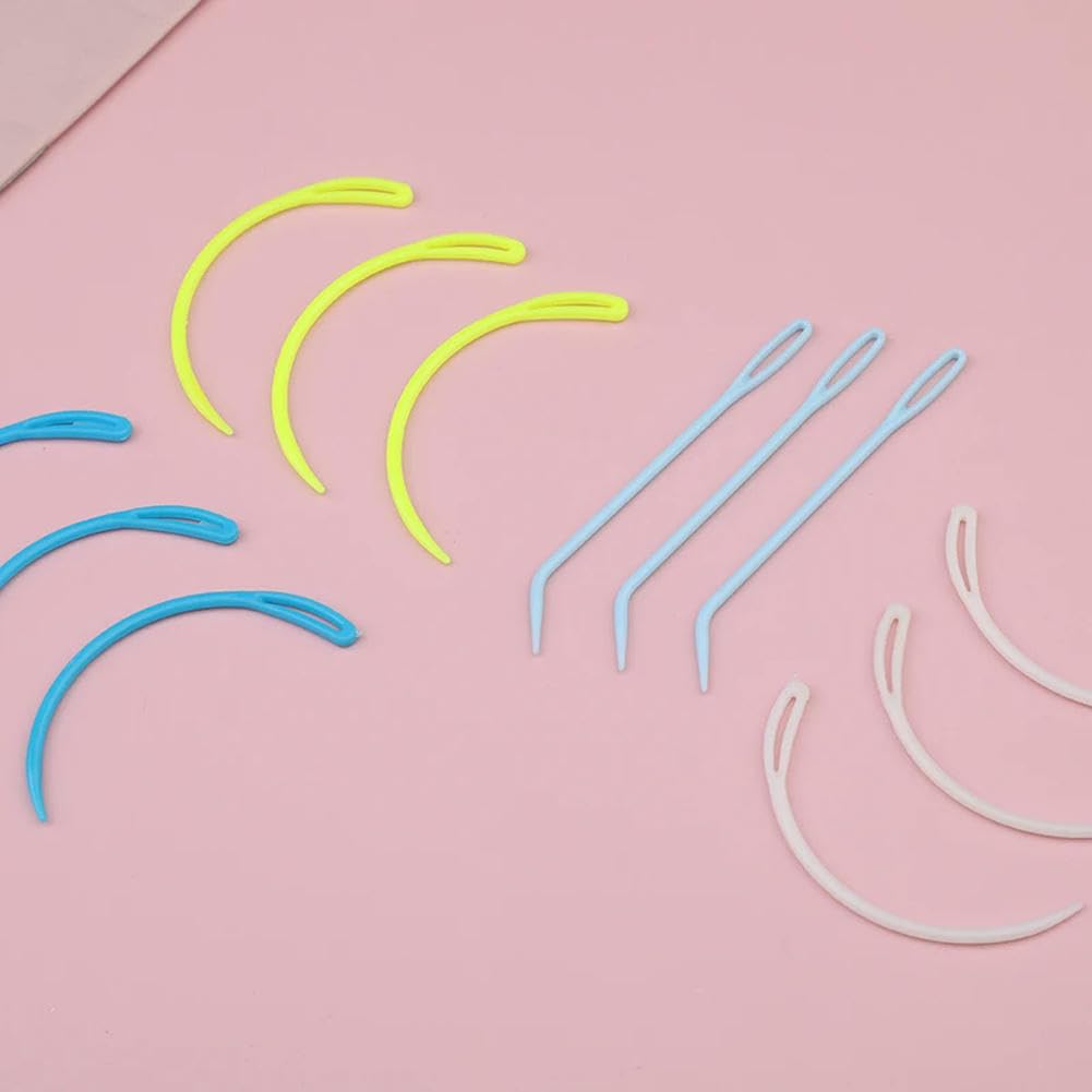 Set 69 Aghi Da Cucito In Plastica A Crasso Grande – Aghi Curvi, Dritti, Per Lana E Pennarelli, In Scatola Porta Aghi, Per Uncinetto E Maglia