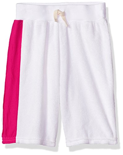 Burt's Bees Baby Little Girls' Side Stripe Board Shorts (Toddler/Kid) - Cloud - 6
