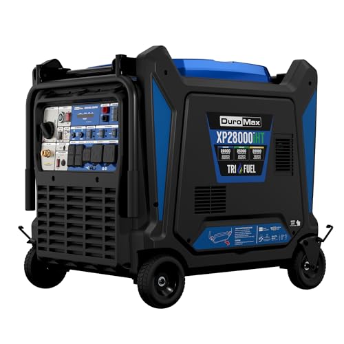 DuroMax XP28000iHT 28,000-Watt Tri Fuel Portable Digital Inverter Generator -