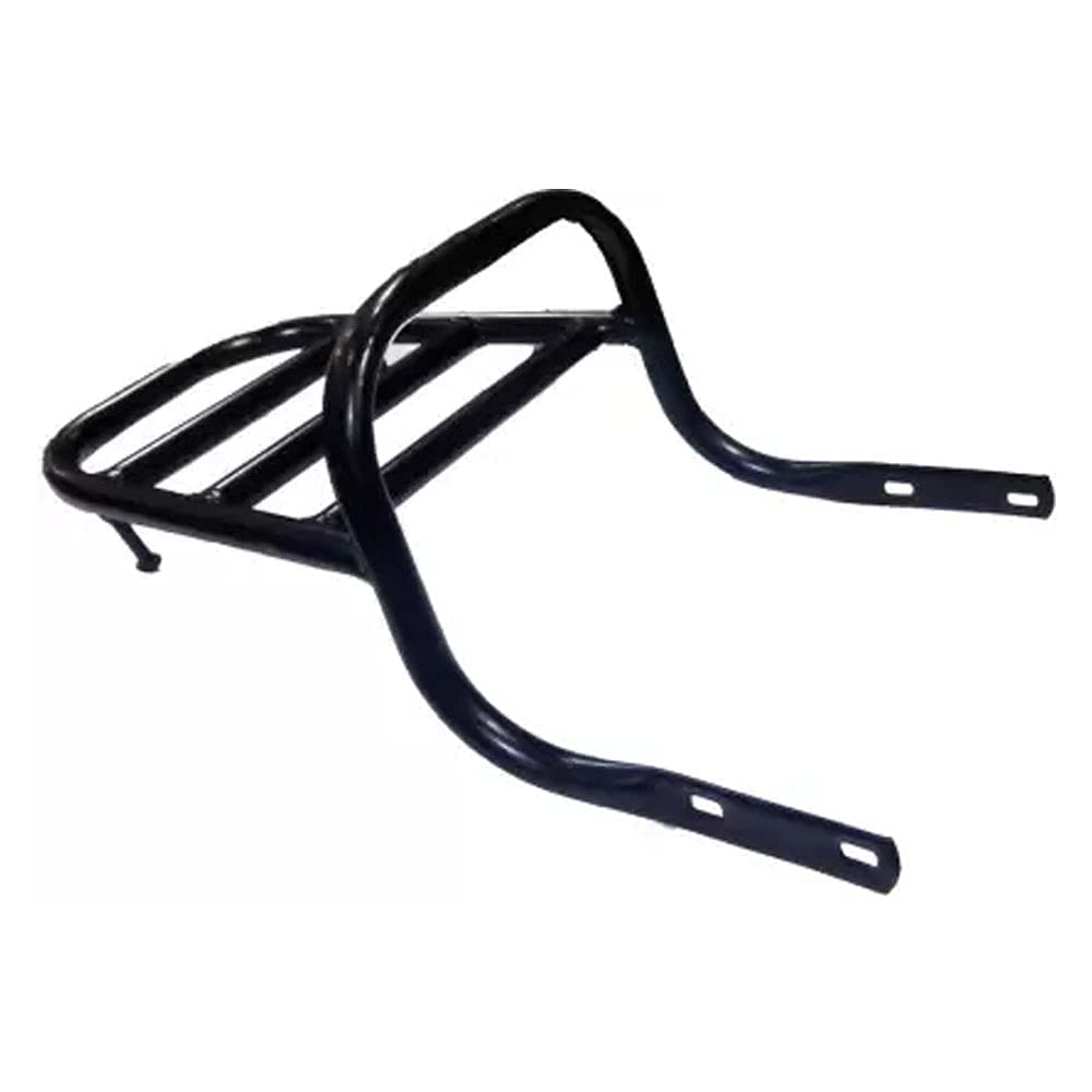 AR and Traders Rectangle Back Carrier with Seat Ring for Bullet Classic Royal Enfield- Black-image-2