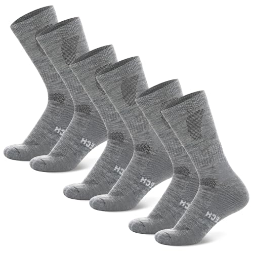 Image of Merino.tech Merino Wool Socks for Women And Men - Merino Wool Hiking Socks Crew Style
