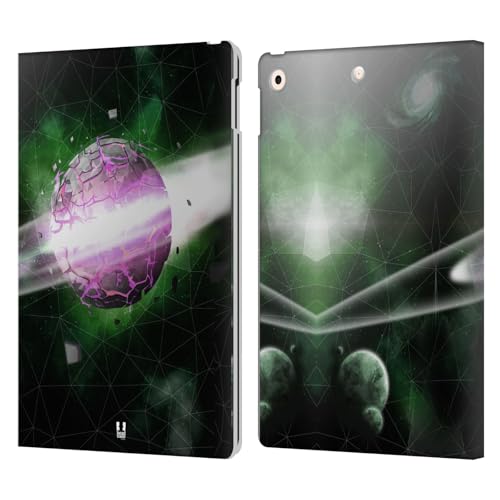 Protection iPad 10.2 cuir antichoc design galaxie rose Head Case Designs