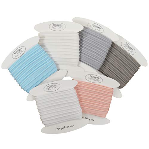 designers-factory Cotton piping - Easy to sew and ideal for enhancing your creations (set of 6 packs (5 metres each), set A) - Image 2
