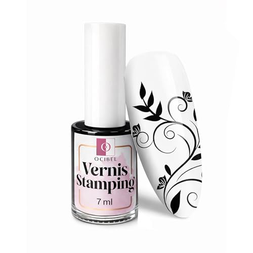 Vernis Stamping Noir – Pigmentation Intense – Nail Art Précis – 7 ml