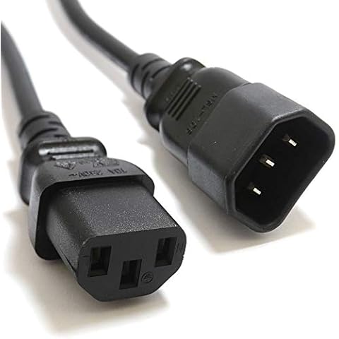Mytlp Power Extension Cable IEC Male to Female UPS Lead C14 to C13 1.5m Cover