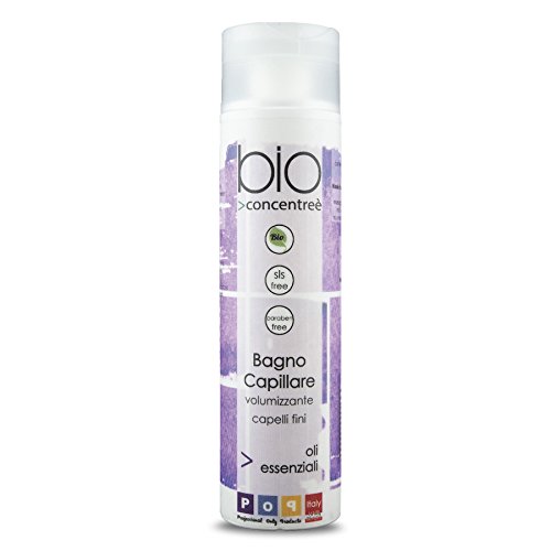 Pop Italy Bio Concentreè Shampoo Biologico Volumizzante per Capelli Fini SENZA SLS E PARABENI - 250 ml