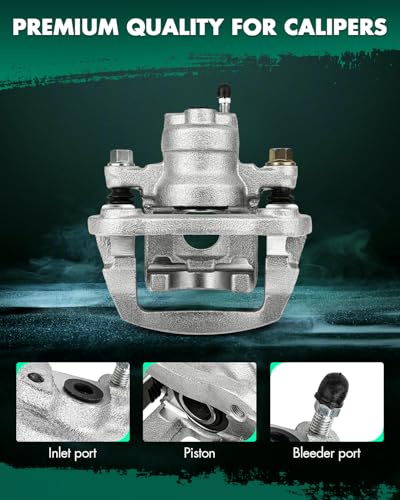 Image of SCITOO Rear Left Brake Caliper With Bracket 19B2905 Compatible For Toyota Highlander 2004-2007