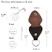 Qunrwe Pocket Hug Token,Long Distance Gifts Keepsake,Double Sided Inspirational Thinking of you Gift with Leather Keychain (Circle-I can't say i love you enough)