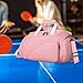 predolo Table Tennis Training Bag, Ping Pong Equipment Carrier, Crossbody Tote, Pink
