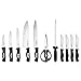 Guy Fieri 12-Piece Stainless Steel Knife Block Set, Black