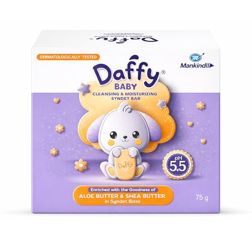 Image of DAFFY Mankind Cleansing And Mosturizing Baby Soap | Enriched With The Goodness Of Aloe And Shea Butter In Syndet Base | 75G
