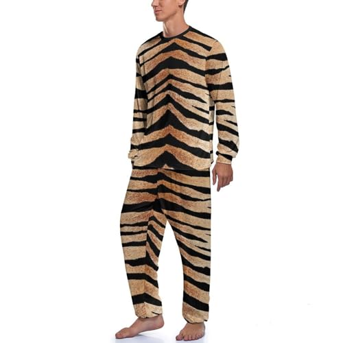 Texture du ensemble de pijama homme fluide en coton doux