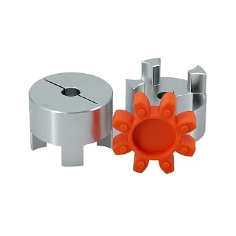 3 Jaws Aluminium Plum Coupling D30L35 Coupler Bore 6mm to 16mm Flexible Shaft Coupling CNC Stepper Motor Connector Grooved elastic(6x12.7mm)