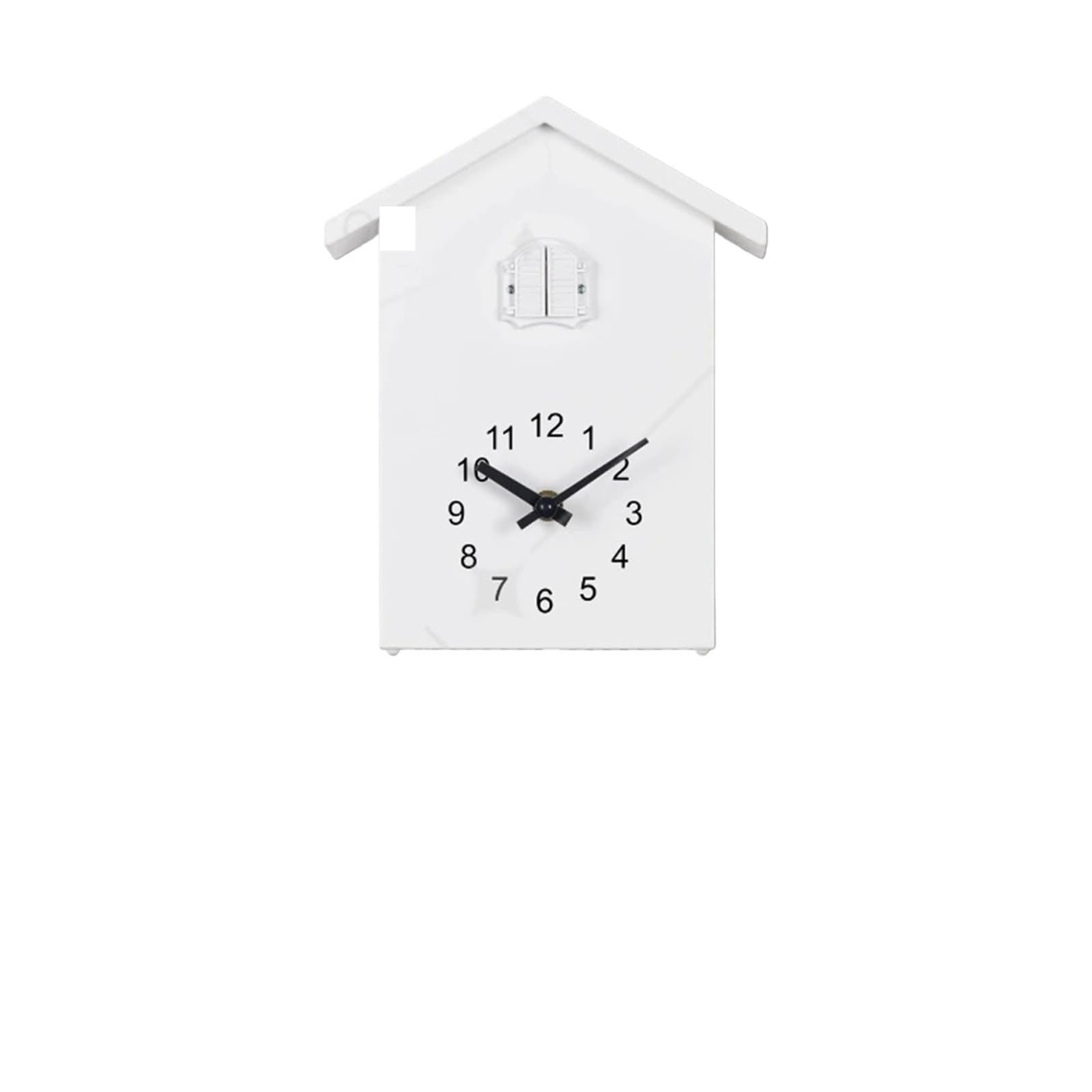 GOXQIT 1 Pcs Cuckoo Clock For Living Room Home Decoration Time Telling Bird Wall For Living Room(White)