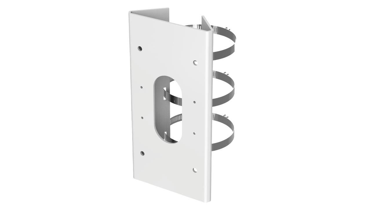 Adattatore Da Palo Hikvision In Acciaio Bianco - Ds-1475zj-sus