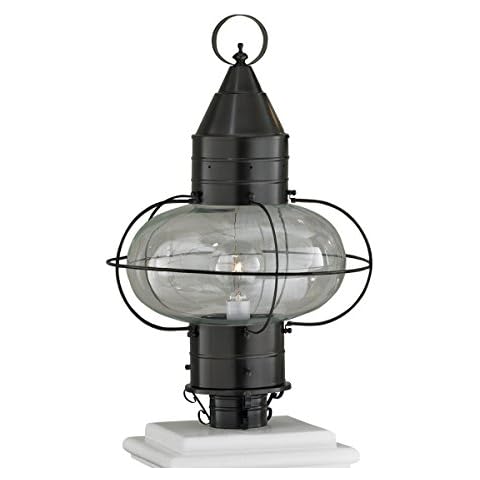 Norwell Lighting 1510 Large Classic Onion One Light Post (Bronze w/Clear Glass) Cover