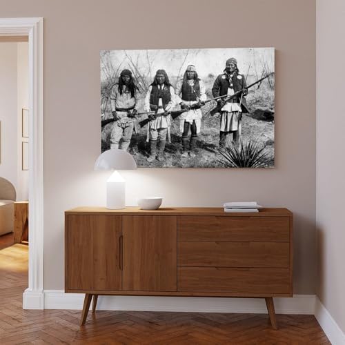 Impression sur toile Geronimo de qualité supérieure avec cadre