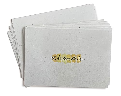 Image of Sugartown Greetings Color Palette Yellow Thank You Cards - 24 Note Cards with Envelopes - Blank Colorful Thanks Cards